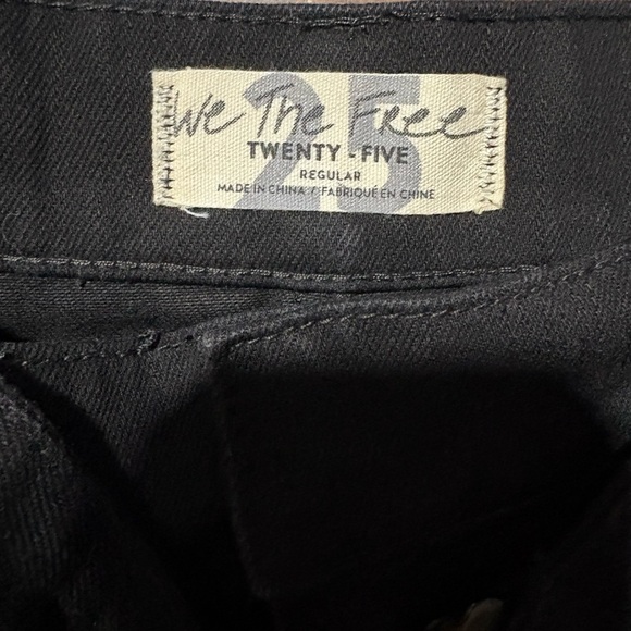 Free People We The Free Black Belted Mini Skirt Size 25 Pockets Boho - Picture 3 of 4